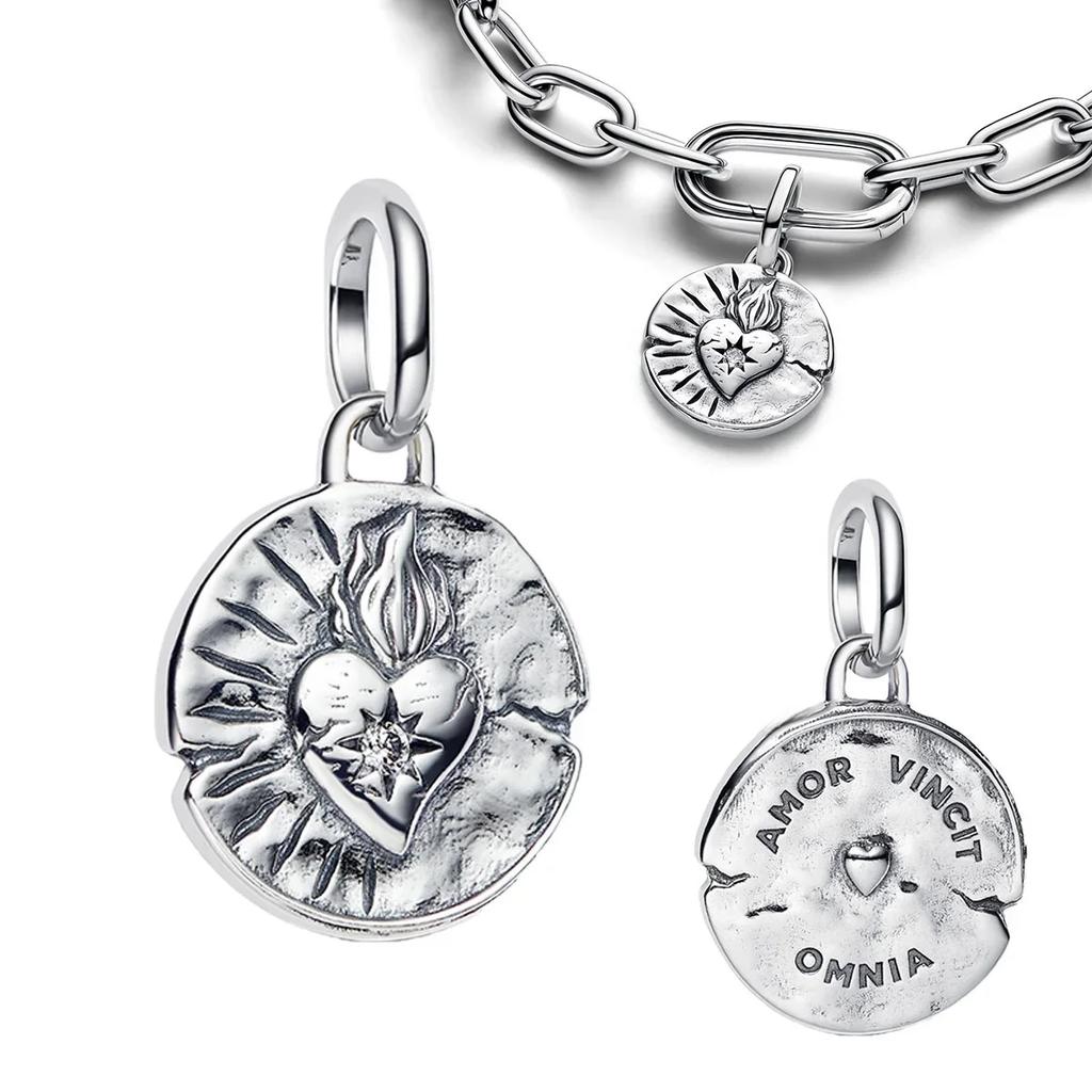 Аутентичные Медные Золотистые Круглые Шармы Лошадь Лев Замок Бусины Браслет Ожерелья Женский Рождество Хэллоуин DIY Подарок