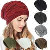 Elegant Warm Men Women Knitted Hat Baggy Beanie Crochet Hat Outdoor Ski Cap In Autumn and Winter