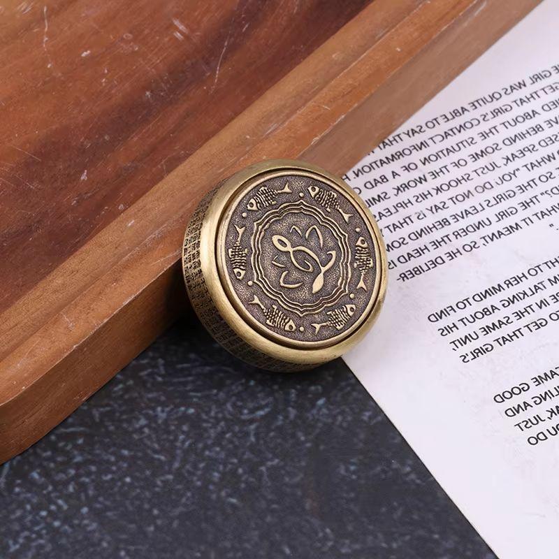 Дзен Будда Топ Спиннер для пальцев Взрослый Металлический EDC Игрушка-непоседа Ручная игрушка СДВГ Ручной спиннер Снятие стресса Настольная игрушка