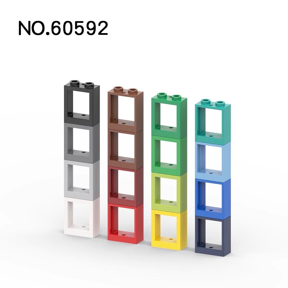 20 шт. Детали MOC 60592 79128 Окно 1 x 2 x 2 Плоская передняя сторона Совместимые кубики DIY Строительные блоки Частицы Детская головоломка Мозговая игрушка Подарок