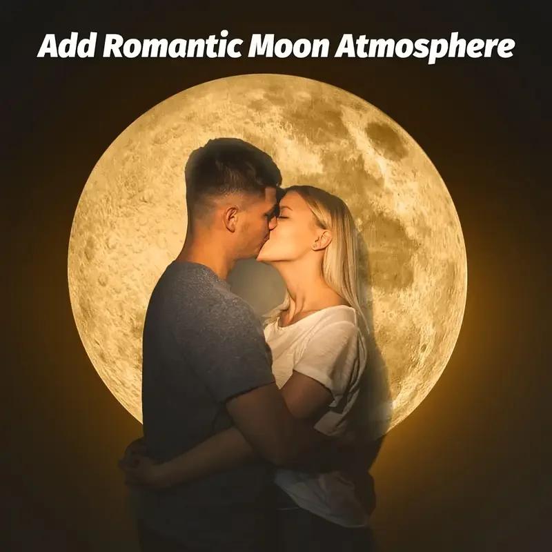 USB Потолочный Проекционный Ночник Луна Земля Атмосферный Свет Лампа Звездное Небо Ночник Романтическая Декорация для Спальни Галактический Проектор