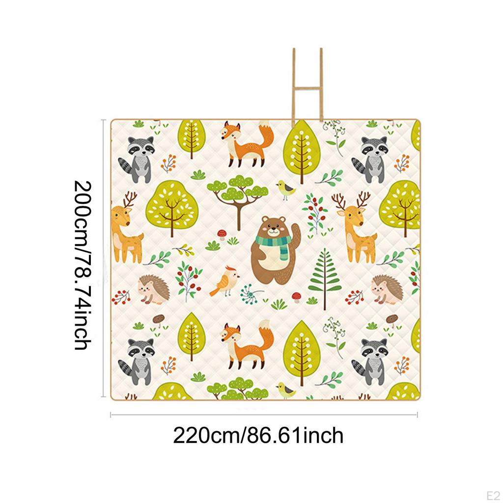 Одеяло для пикника, сложенное, портативное, для кемпинга, для путешествий на открытом воздухе, для животных, 220 см