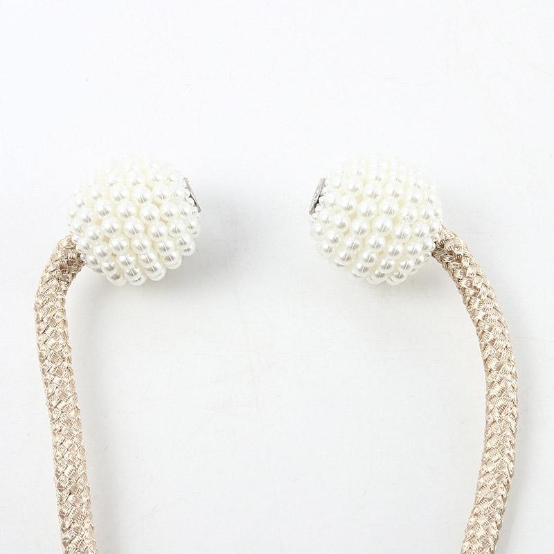 Pearl Magnet Curtains Buckles Modern Window Curtains Magnetic Tieback Holder Clips Holdbacks Curtain Strap Accessories