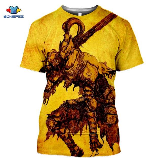 Летняя мужская футболка модная футболка с 3D принтом игра женская повседневная уличная одежда крутой спортивный топ