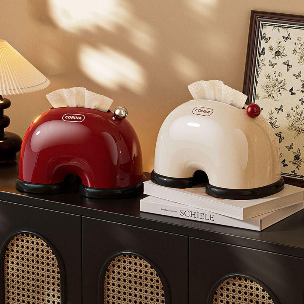 Коробка для салфеток с закругленными углами, встроенный пружинный органайзер для салфеток, держатель для хранения бумаги, кухня