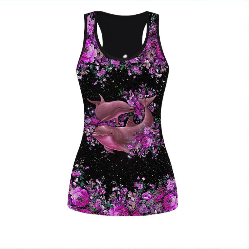 Экипировка для йоги с принтом кита для женщин, модные леггинсы для тренировок с 3D принтом, спортивные леггинсы для фитнеса с высокой талией, повседневные штаны для йоги