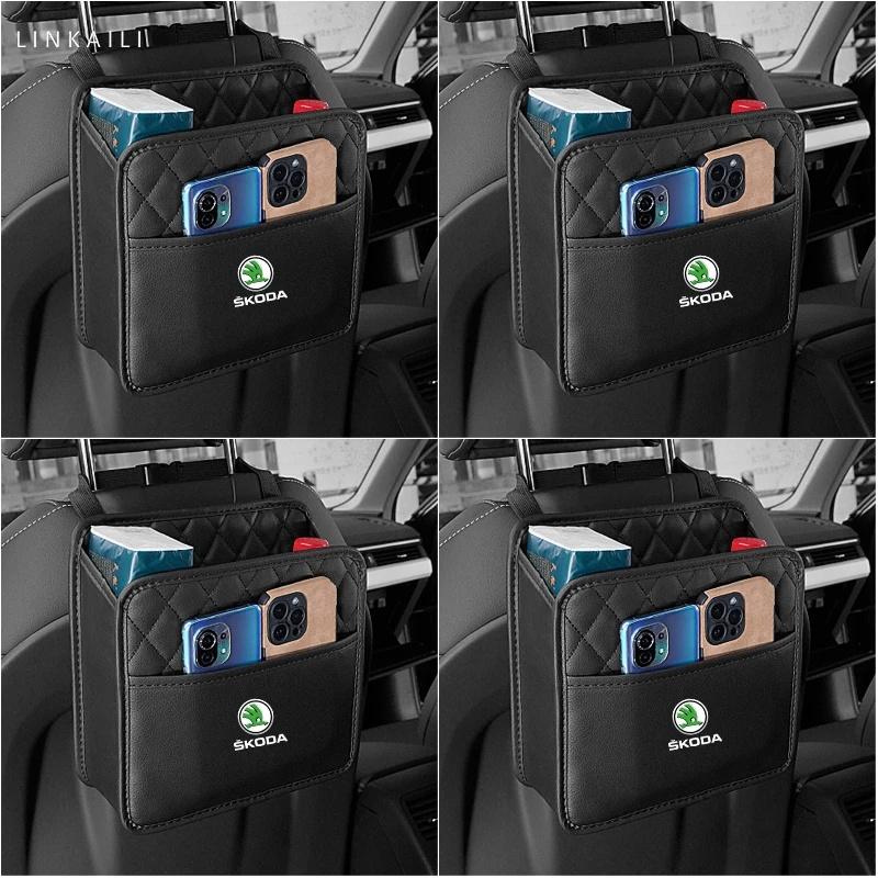 lkdxh8 Suspension car seat back storage bag/car rear seat storage bag for Skoda Octavia Superb Fabia 1 2 VII S Kodiaq Kamik Scala VIRS