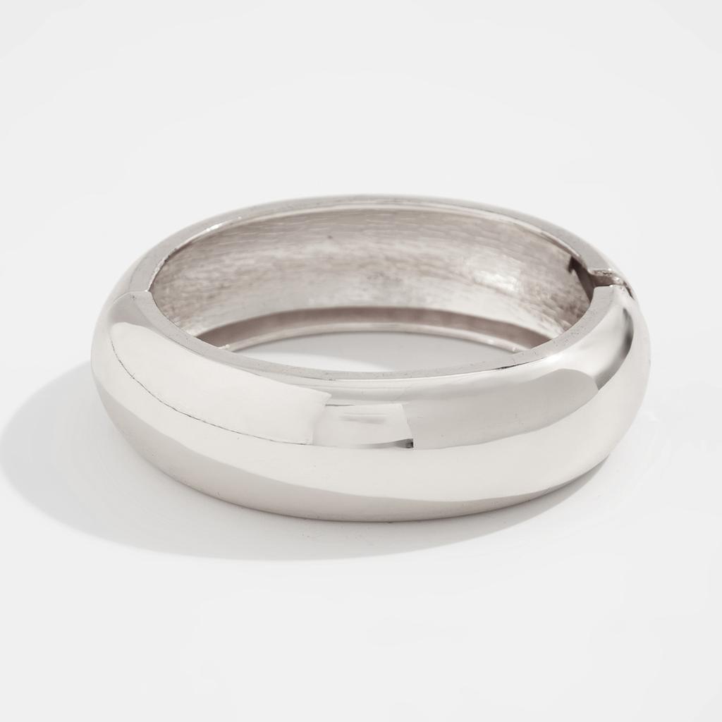 Exaggerated Punk Irregular Wide Cuff Spring Bangles for Women Vintage Gold Color Chunky Metal Bracelets Men Jewelry Gift