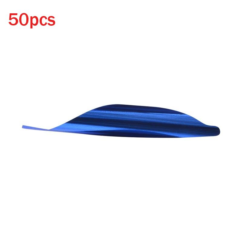 50 PCS/Box Archery Spin Vanes Rotary Fletches Archery Accessories DIY Arrow Spiral Feather Hunting Shooting Accessories