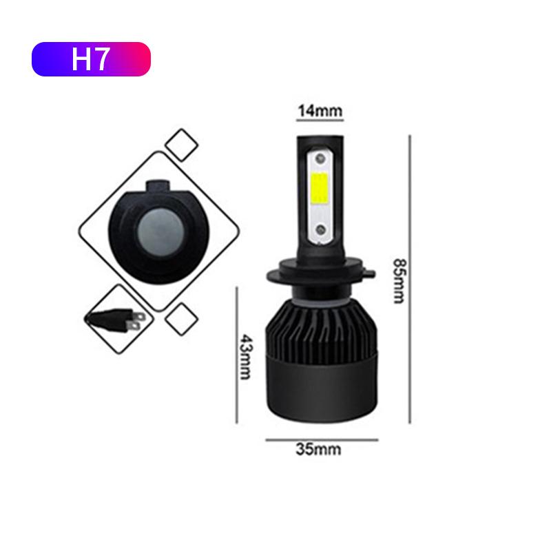 2 шт. супер яркие светодиодные фары автомобиля 10000LM 50 Вт H4 H1 H7 H8 H9 H11 H16 Canbus 9005 HB3 9006 HB4 Противотуманные фары 3000 К 4300 К 6000 К 8000 К
