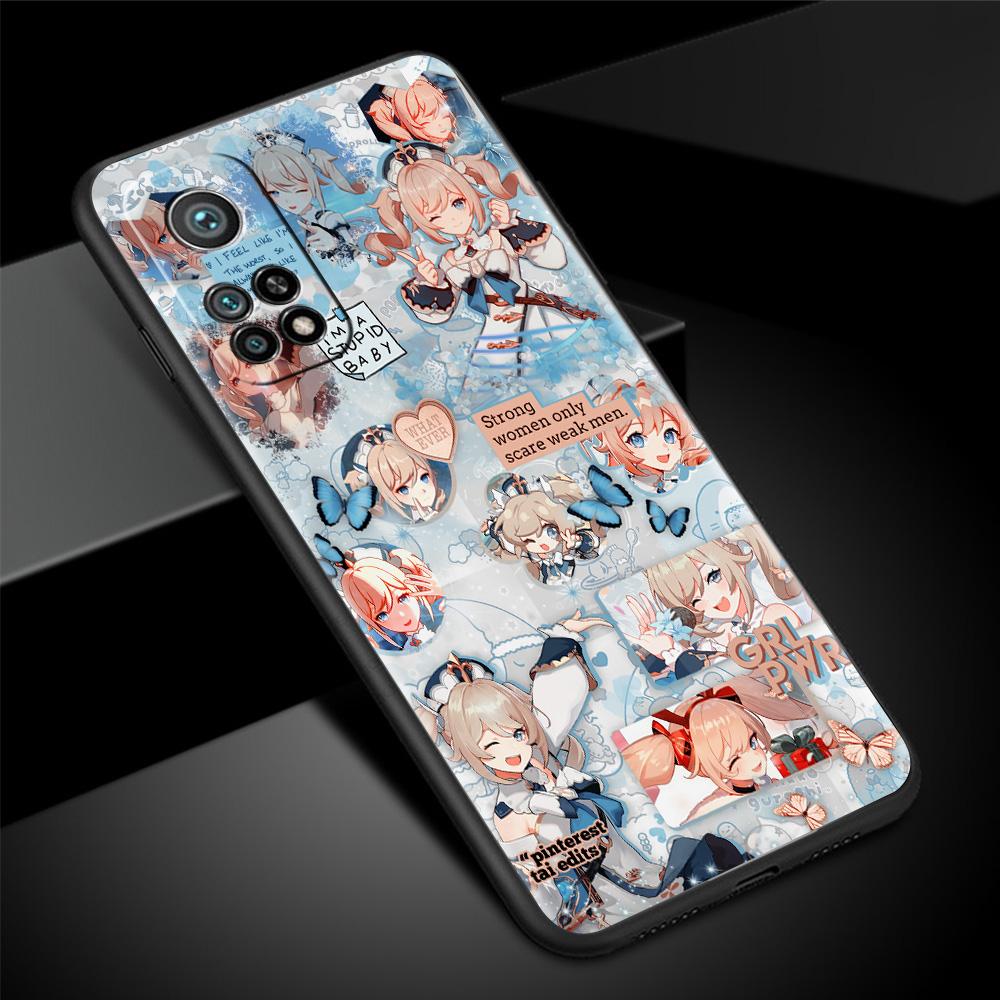 Phone Case For Xiaomi Mi Poco X3 NFC 10T Pro 11T 11 Lite Note 10 M3 9T F3 CC9 Black Soft Cover A2 F1 Shell Genshin Impact Fundas