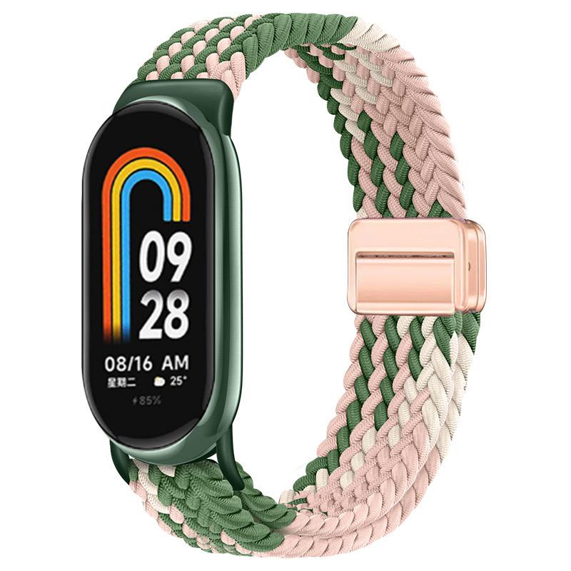 Для Xiaomi Mi Band 10 ремешок Аксессуары дышащий нейлон Магнитный плетеный Браслет ремень pulseira correas для Xiaomi Mi band 9 8