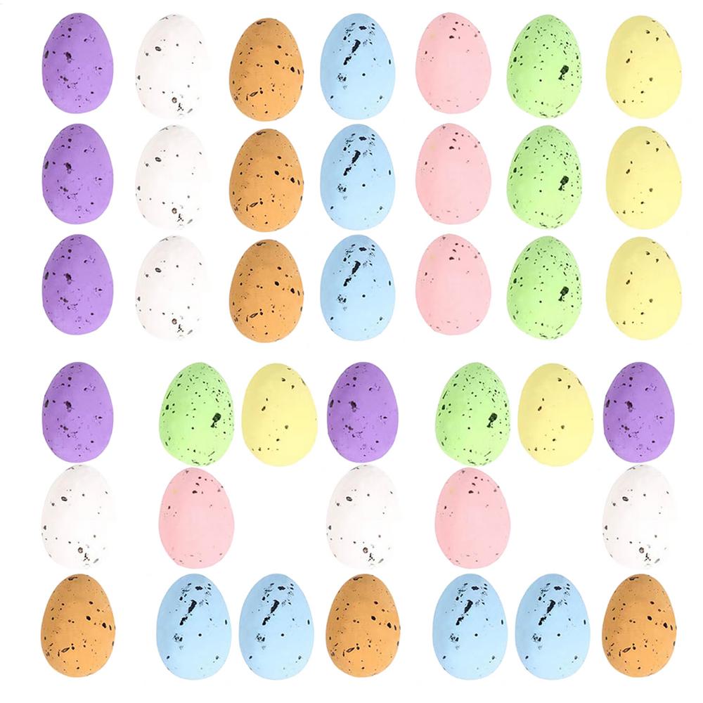 Small Foam Easter Eggs Foam Miniature Easter Decorative 100X Artificial Easter Bird Eggs Decorative Foam Ornaments For Easter