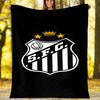 Santos SFC Logo Printed Blanket—lightweight,soft,warm;versatile Blanket All Seasons—perfect As &air-conditioning Throw,nap Blanket