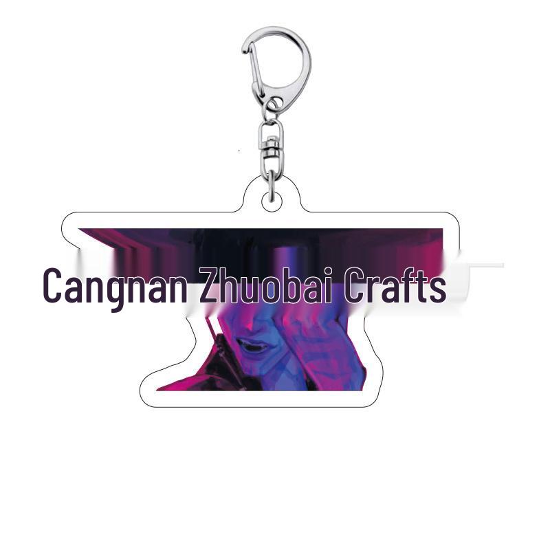 K-pop Брелок для ключей с женской группой «Охотники на демонов»: Милый акриловый брелок для школьной сумки Lumi, Zoe, Mira & Qin Yu