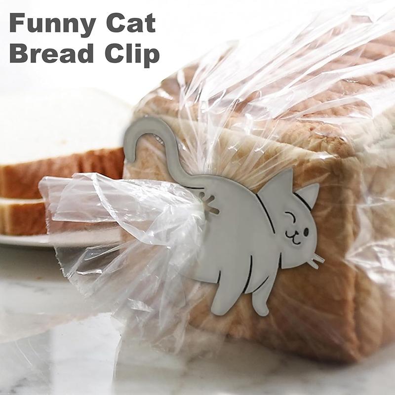 Смешная клипса для хлеба в виде кошачьей попки, 3D-печать, зажим для пакета, держатель для пакета, новинка, кухонный гаджет для любителей кошек, хранение продуктов, домашний декор, 1/2/3 шт.
