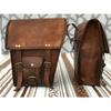 Leather Side 2 Bags Pouch Saddlebags Panniers New Motorcycle 2 Pcs Side Pouch