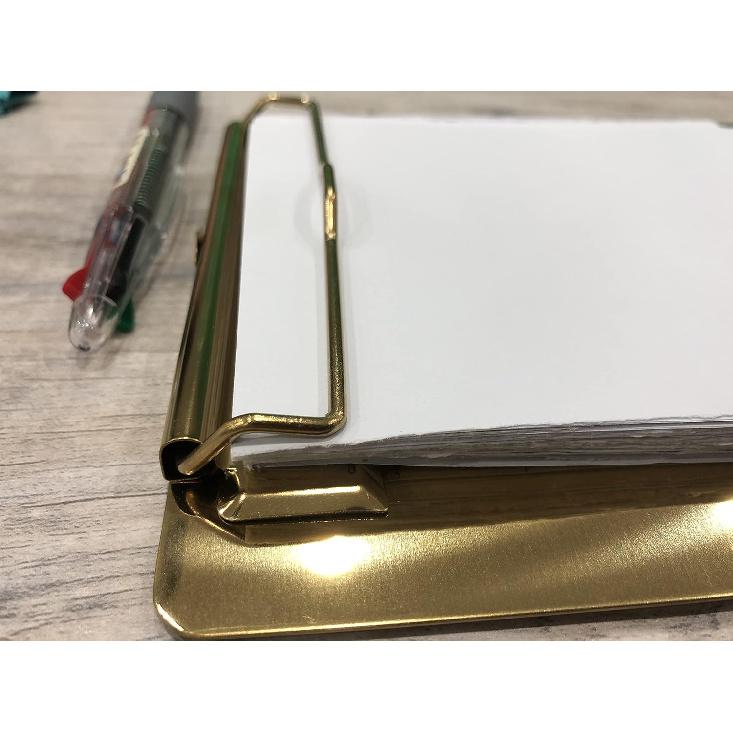 Металлическая папка-планшет из нержавеющей стали 15x10.5 см, для бумаги формата A4 и Letter, для дома, офиса, больницы, бизнеса
