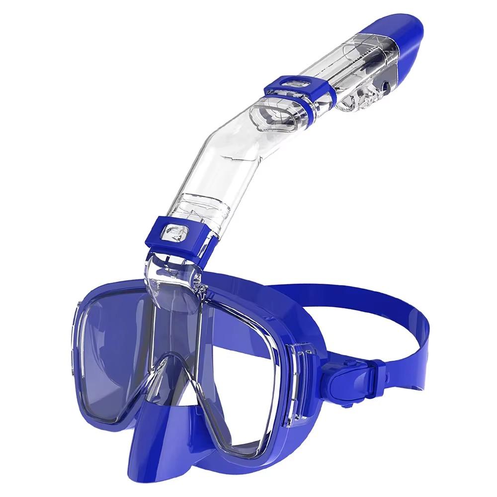 Beginner Snorkeling Gear Kit Anti-Fog Diving Mask and Dry Top Snorkel Combo