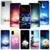Чехол для телефона с синими и белыми цветами лотоса для Samsung Galaxy A12 A22 A32 A42 A52 A72 A51 A71 5G A41 A31 A21 A02S M12 M21 M31 M30S
