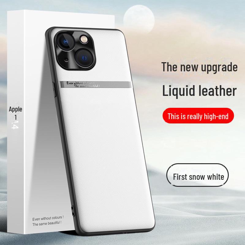Чехол Anti-Fall Liquid Leather для Apple 14 — прочная и необрастающая защита