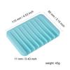 New Silicon Kitchen Bathroom Flexible Soap Dish Plate Holder Tray Soapbox