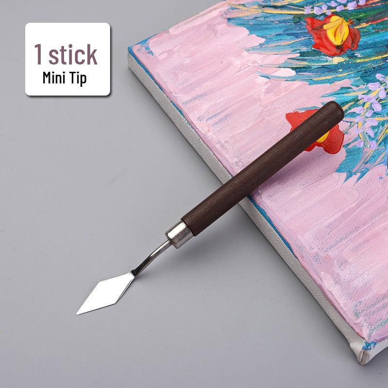 Oil Painting Palette and Spatula Set: Knife Set for Acrylic, Gouache, and Pigment