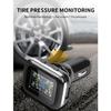 Автомобильный TPMS прикуриватель беспроводной универсальный TPMS USB цифровой tpms система сигнализации давления в шинах 4 внешних внутренних датчика