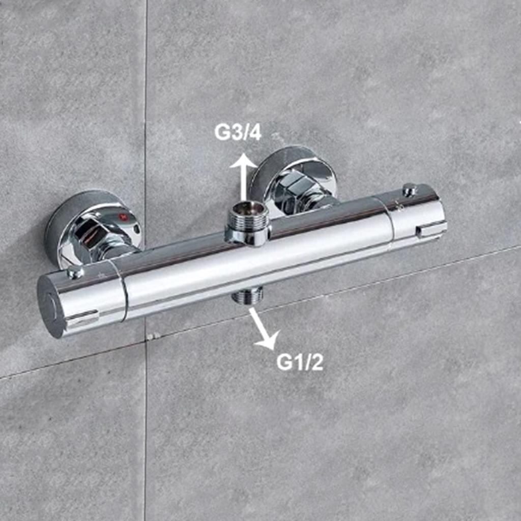 Термостатические смесители для душа Контроль постоянной температуры воды Настенные смесители для безопасного купания