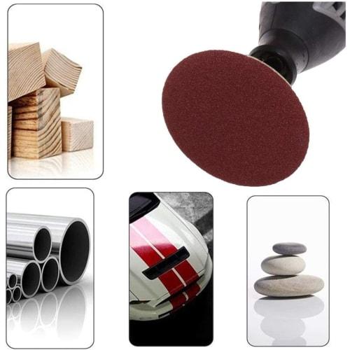 Pack of 60 100mm Sanding Discs, Water-Resistant Sanding Paper, Round, for Sanding Metal, Wood, and Metal Surfaces, Mixed Grit Abrasive Paper, 320, 600