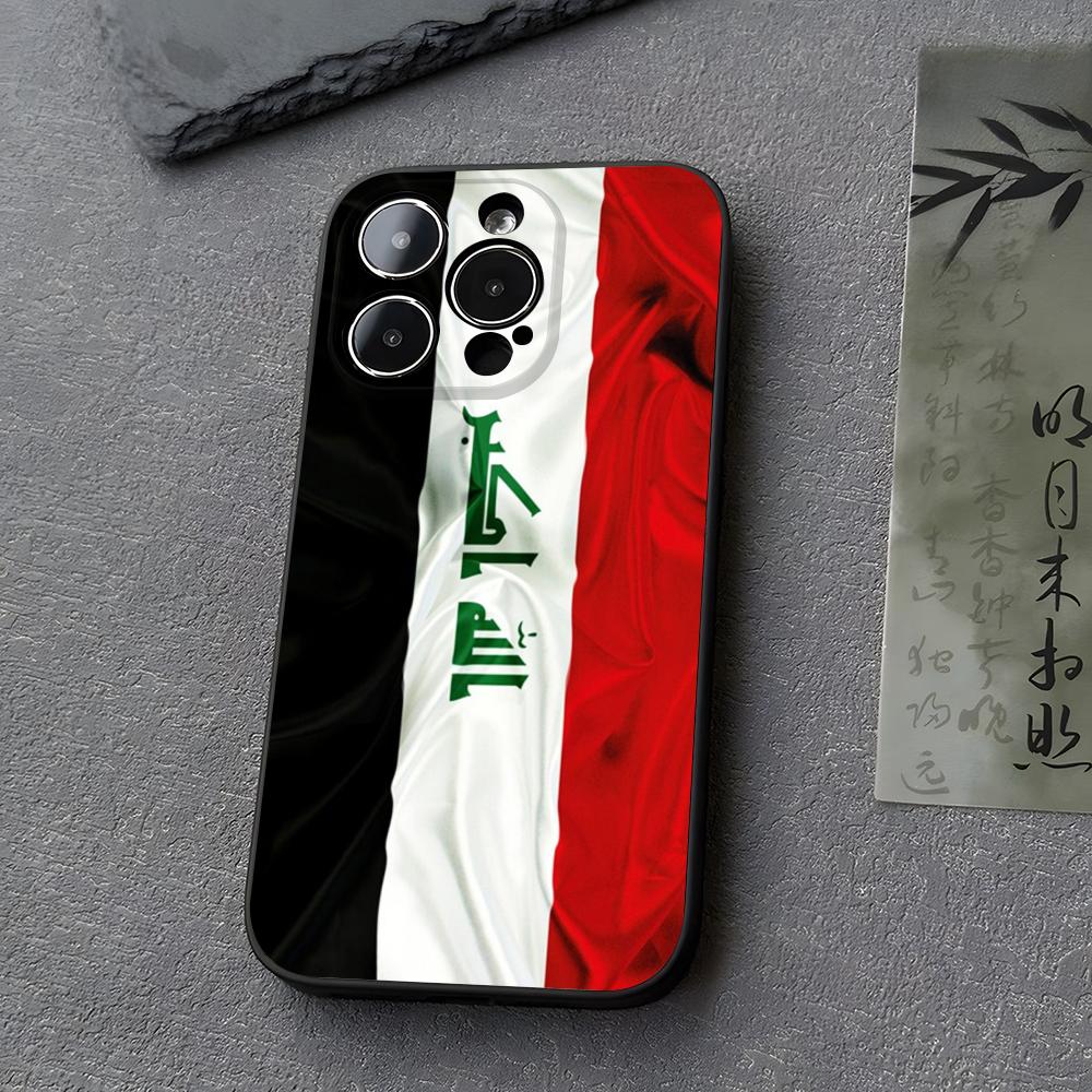 Чехол для телефона с флагом Ирака для iPhone 16 17 11 15 14 13ProMax 12 Pro Xs Max Mini Xr 8 6s Plus Funda Covers