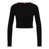Hugo Womens/Ladies Saneriny Cropped Long-Sleeved Jumper