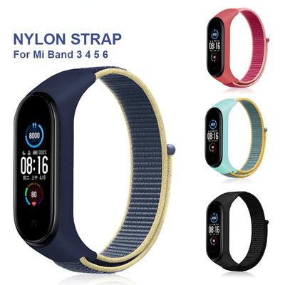 Браслет для mi Band 5, 6, 7, 8, нейлоновый ремешок для спортивных часов, ремень Pulse Correa, ремешок Miband, браслет для Xiaomi Mi Band 4, 3, браслет