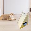 2 In 1 Cat Scratcher Pad Cardboard Creative Portable Standing Pet Interactive Toy Triangle