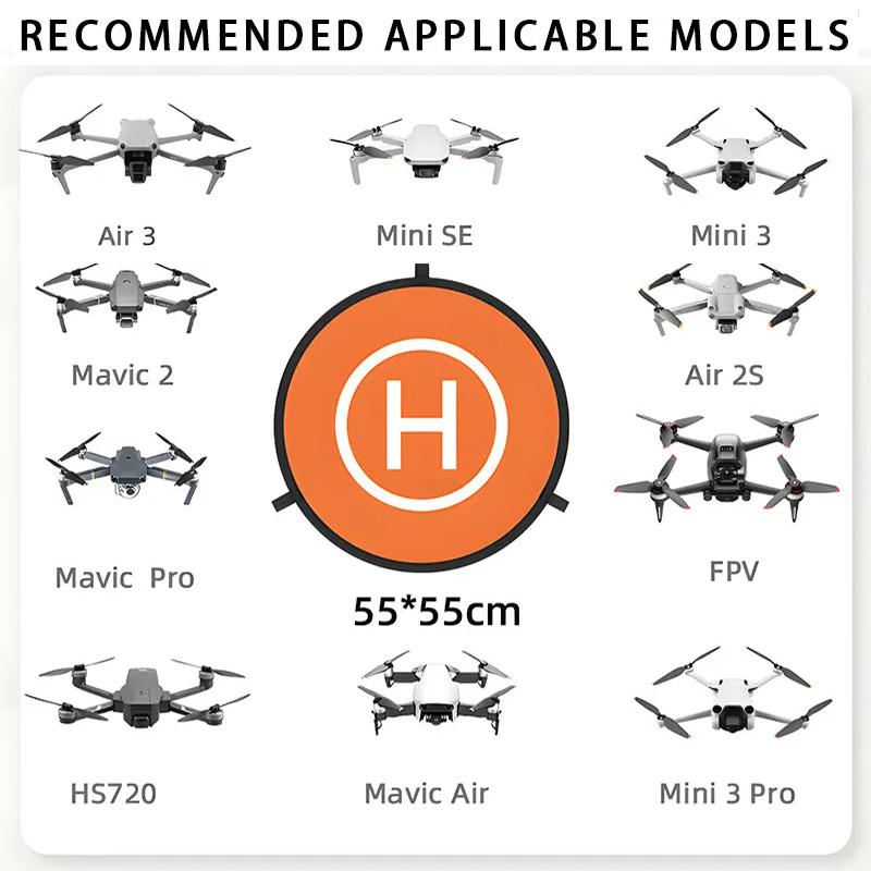 Посадочная площадка для дрона DJI MINI 4 PRO/MAVIC 3/Avata/Air 3 Универсальная складная водонепроницаемая с двух сторон площадка для взлета/посадки Аксессуар
