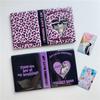 Ins Розовый Фиолетовый Леопард Кошка Карточка Love Hollow 3 Дюйма Po Альбом Polaroid Star Chasing Маленькая Карточка Girl Heart Хранение Книга Альбом