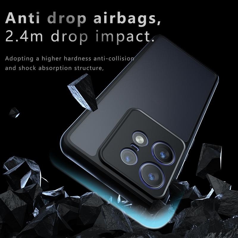 For Motorola Edge 50 Pro 5G Case TPU+PC Matte Skin Feeling Phone Cover