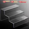 Акриловая трапециевидная ступенчатая подставка: Органайзер для парфюмерии, Подставка для обуви, Прозрачное хранилище для фигурок и блайнд-боксов