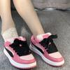 2025 Spring and Autumn New High-value Bread Shoes Purple Platform Heightening Board Shoes Couple Casual Shoes Flow Women's Shoes