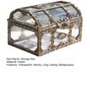 Retro Storage Box Jewelry Cosmetics Organizer Sturdy Structure Transparent Design Solid Jewelry