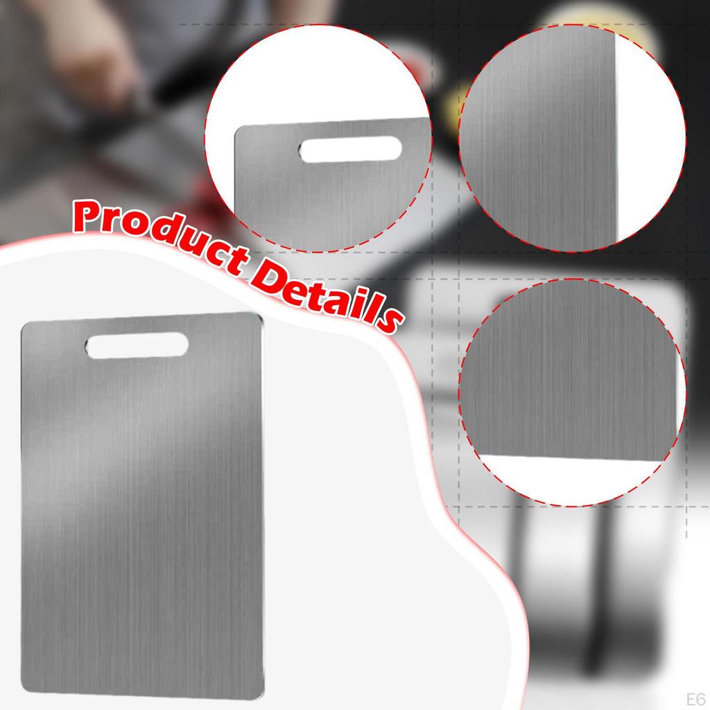 Chopping Board Cutting Double Sided Meat Pizza Biscuit with Handles Fruit Versatile Stainless