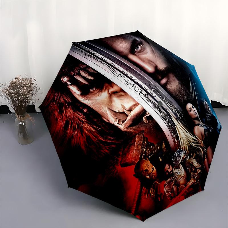 Warcraft, Fantasy Automatic Opening and Closing, 8 rib Structure Portable Umbrella, Suitable for Men and Women in All Seasons Perfect Gift