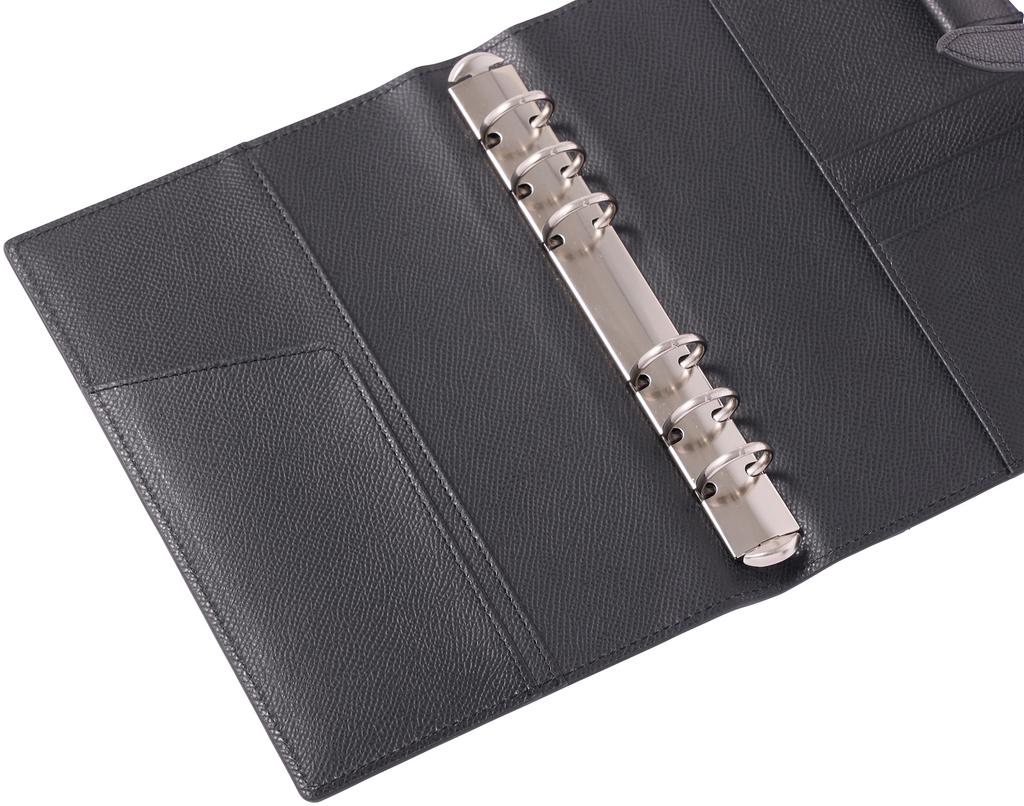 Franklin Planner Color Noblesse IV Binder, Compact, 20mm, Black, 86639