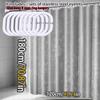 Передовая серая тисненая шторка для душа, легкая роскошь, темное зерно, трехмерная, для разделения сухой и влажной зон, водонепроницаемая шторка из ПЭВА