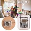 Box Mini Music Hand Cranking Music Movement Transparent Diy Music Box Christmas