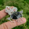 Daughters Day Deal 925 Silver Kambaba Jasper Stone Anniversary Bezel New Pendant