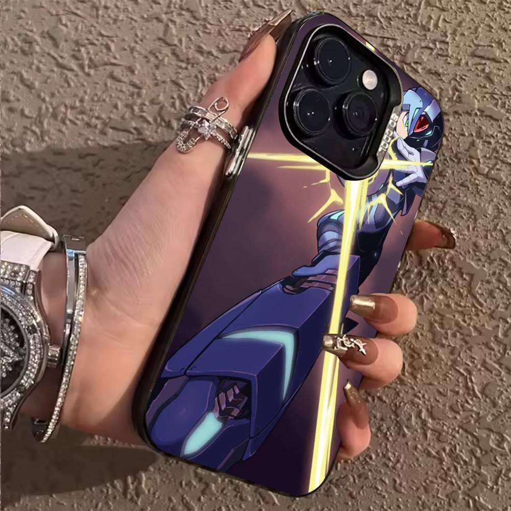 M-Mega Man S-Star Force Чехол для телефона iPhone 17,16,15,14,13,12,11,Pro,MAX,Plus TPU Мягкий, приятный для кожи чехол