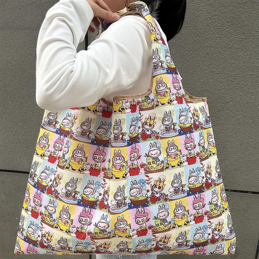 Eco-Friendly Foldable Large Capacity Shoulder Shopping Bag for Women