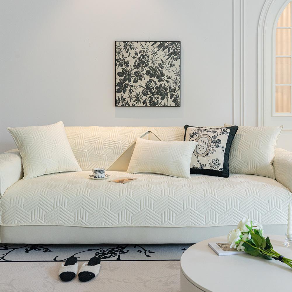 Зимняя хрустальная бархатная диванная подушка, новая легкая французская кремовая подушка в стиле тканевая кожаная диванная подушка