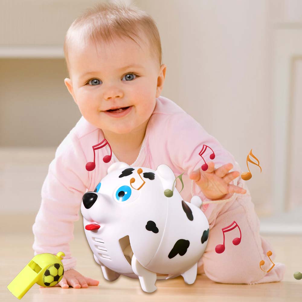 Voiceactivated Whistle Senses Puppies Light Music Blow Whistling Voice Control Dog Toy Education Interactive Walking Dog Toy